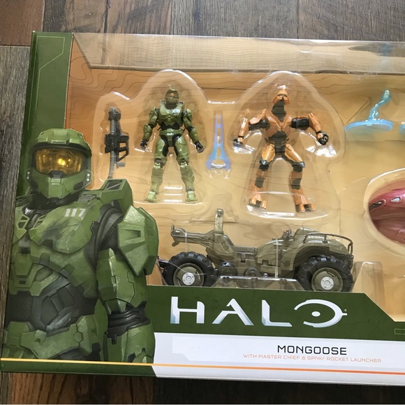 World of Halo Toys Vehicle & Figure Box Set 4" Figures Master Chief Elit… - Picture 2 of 9